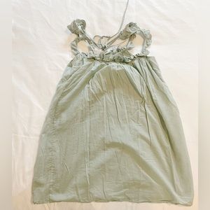 Beautiful mint green dress with ruffles. In great condition!